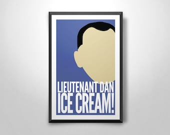 Forrest Gump - ('Lt. Dan) wall art