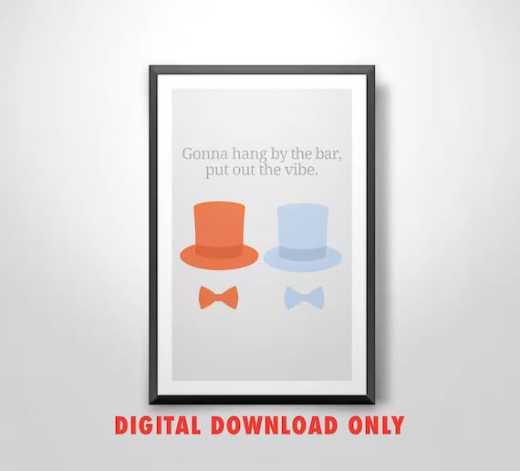 DIGITAL DOWNLOAD Dumb Dumber put Out the Vibe 8x10 Etsy