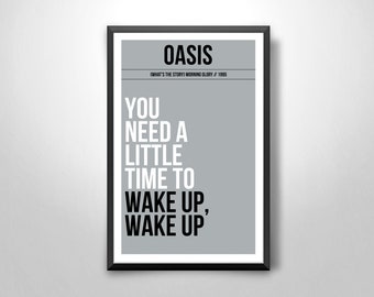 Britpop Series ('Oasis - Morning Glory') - wall art