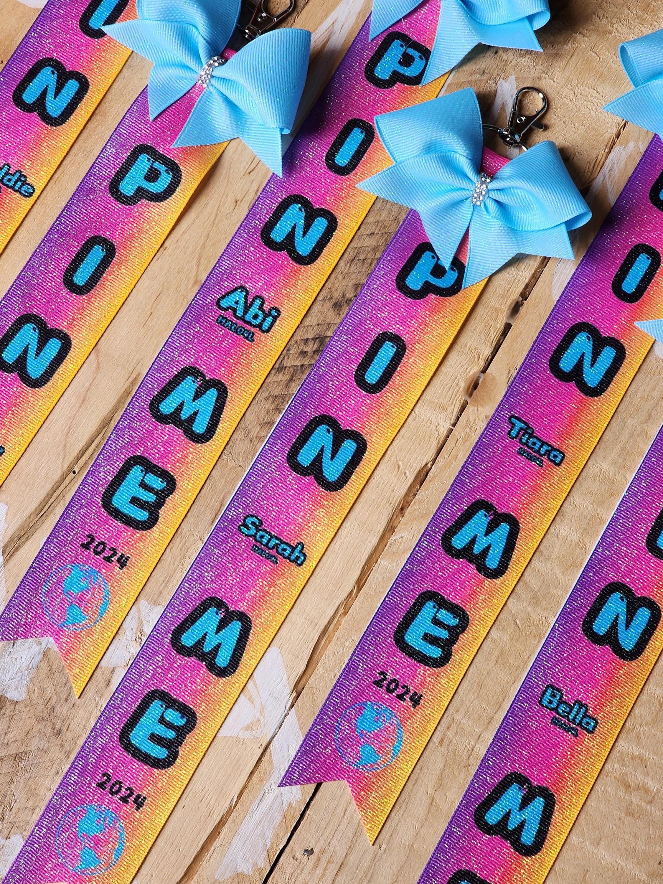 1 Custom Subliminated Pin Me Ribbon - Etsy
