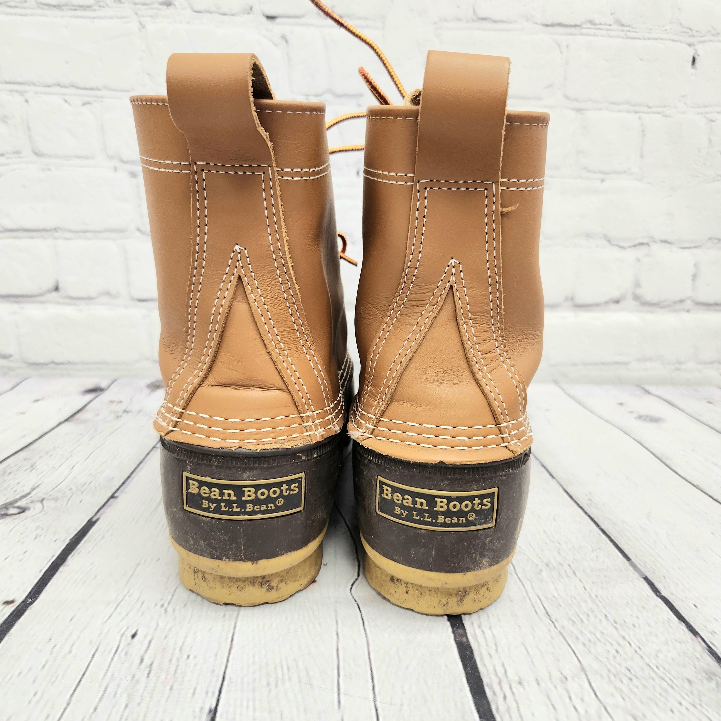 Vintage LL Bean Duck Boots, Brown Leather Hunting Shoes  display picture 1