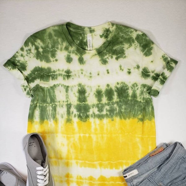Tie-Dye T-shirt Green/Yellow Two-Tone