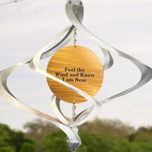 Memorial Copper Wind Spinner "Nova" | Remembrance Bereavement Gift Garden Copper Spinners Yard Outdoor Hanging Loving Memory BreezeWay