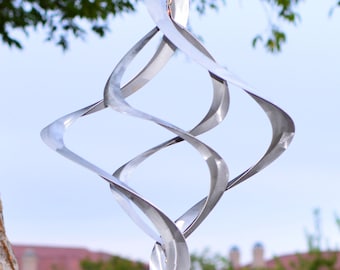 Nova Wind Spinner | Anniversary Garden Gift Engraving Memorial Remembrance Chime Kinetic Art Personalize BreezeWay