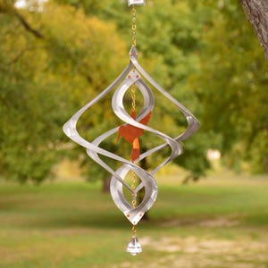 Nova Hummingbird Wind Spinner | Copper Aluminum Anniversary Garden Gift Engraving Memorial Remembrance Chime Kinetic Personalize Wedding