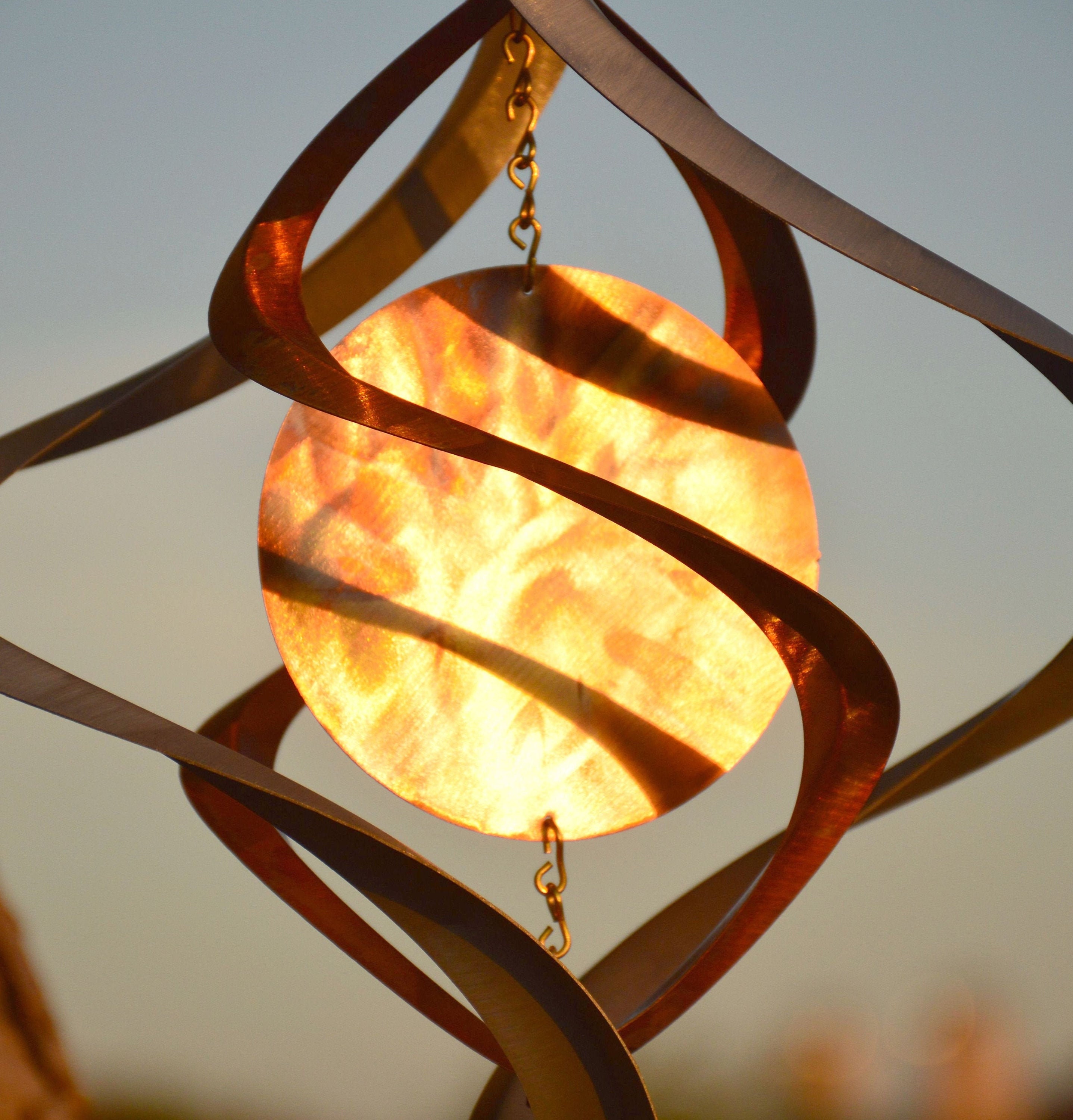 Corona Sun Wind Spinner | Engraved Anniversary Garden Gift Engraving Memorial Remembrance Chime Kinetic Art Personalize Wedding Sympathy