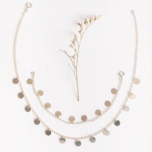 Charm Choker - Rolo Chain  Charm Necklace 925