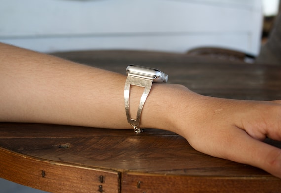 Sterling silver Apple watch band