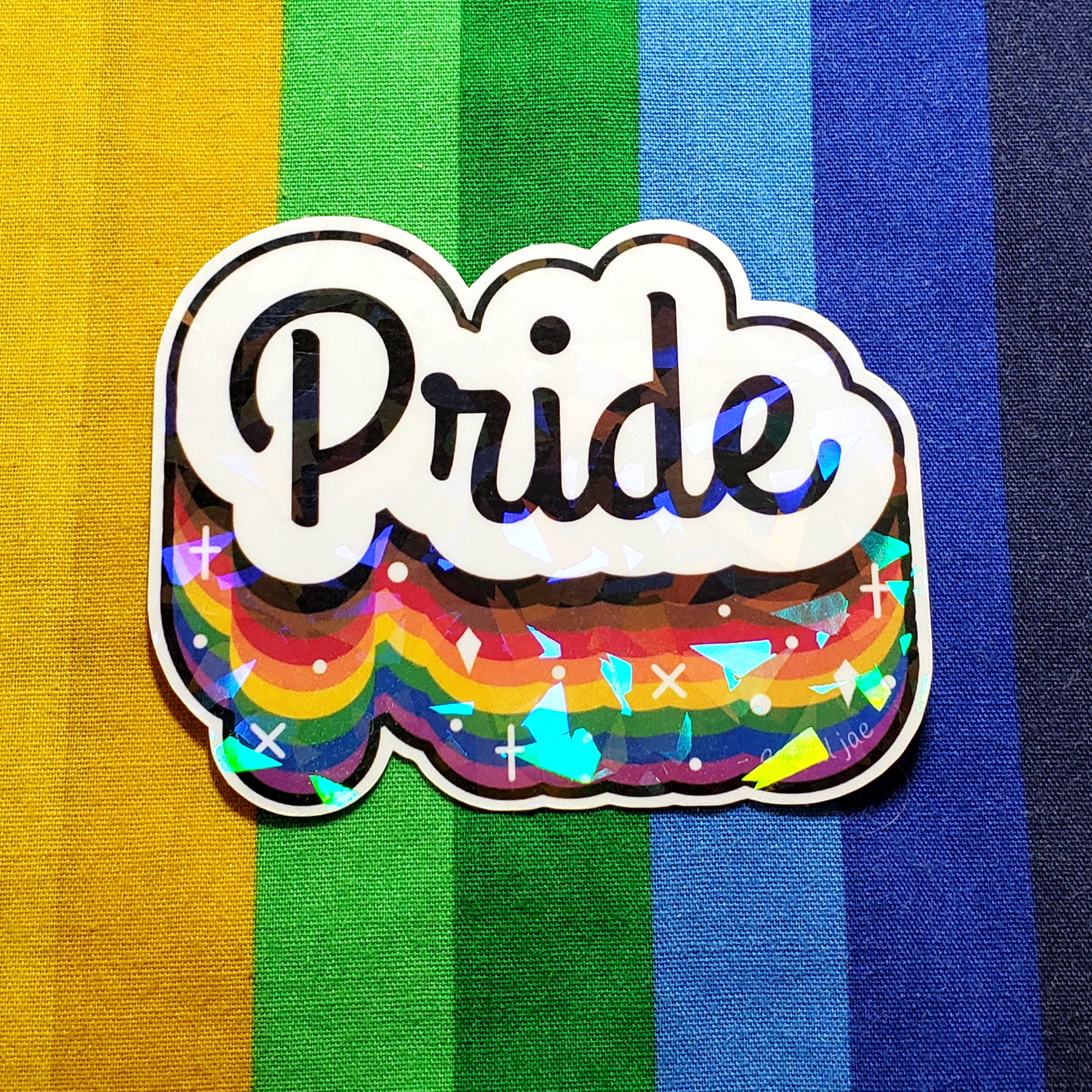 Holographic Pride Stickers Fantasy LGBTQ Queer Holo | Etsy