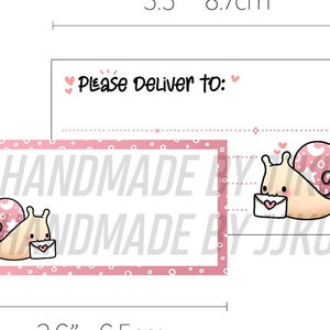 Celestial Letter-Carrying Snail Blank Please Deliver To PDT Astrology Star Moon Cute Colorful Snailmail Mailing Labels Sticker Flakes