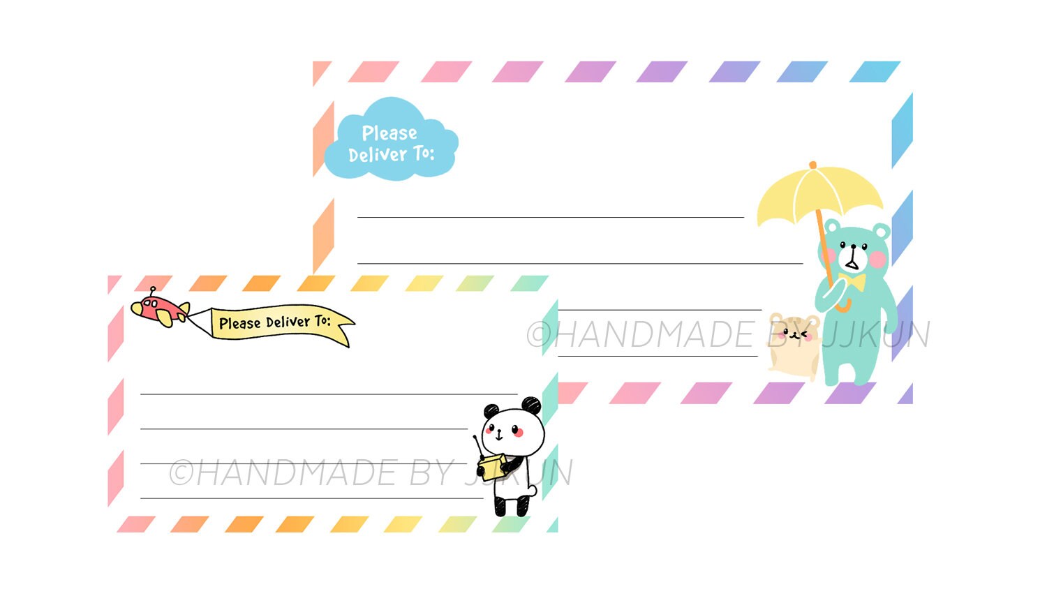 Kawaii Please Deliver To Cute Panda Bear Hamster Rainbow Pretty Glam …