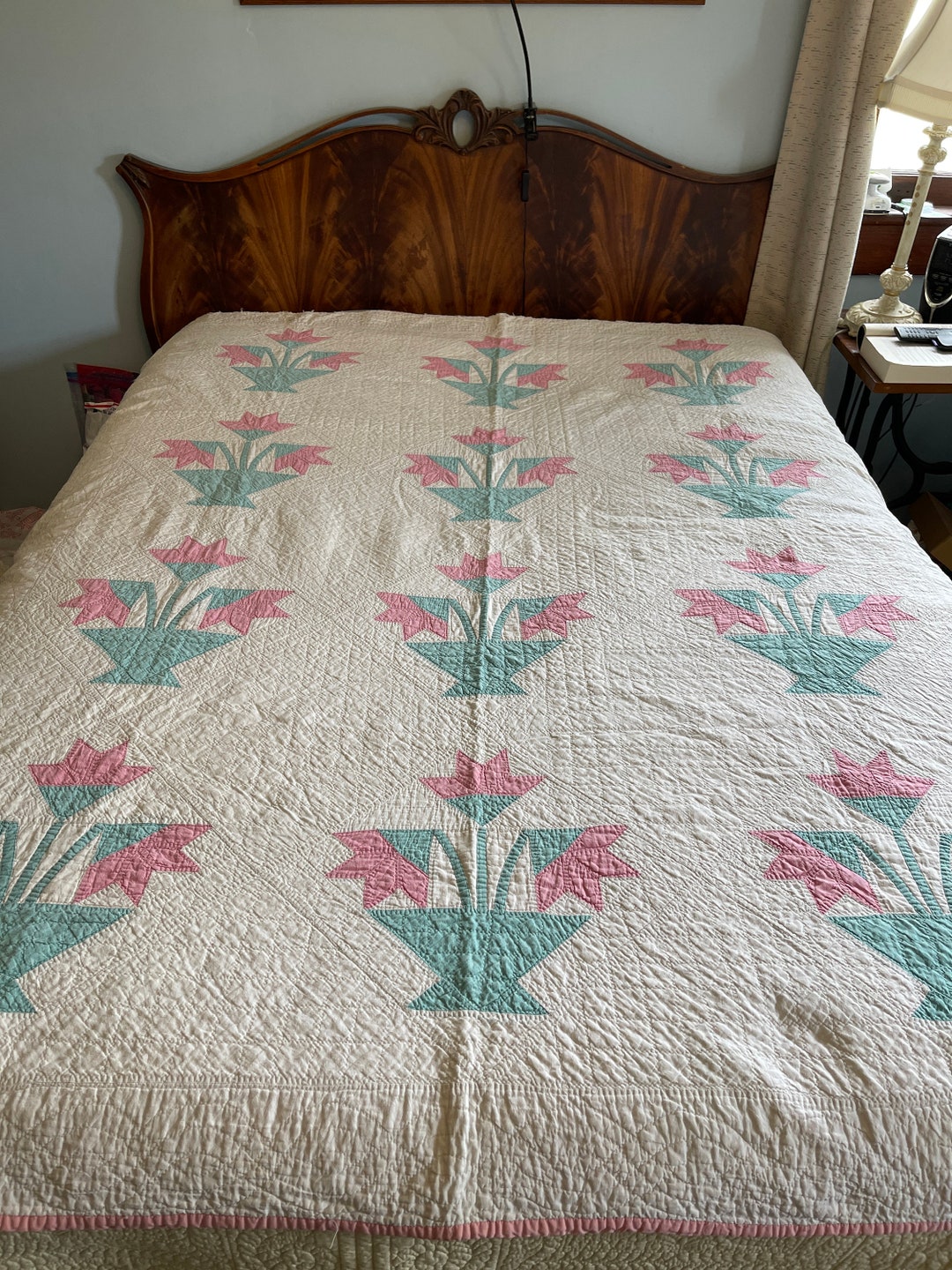 Antique Carolina Lily Quilt - Etsy