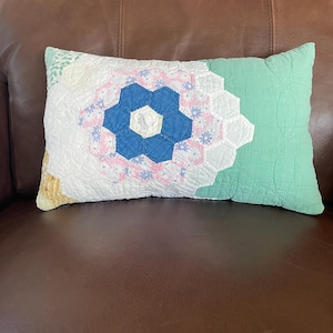 Oreiller de jardin fleuri vintage pour grand-mère