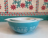 Vintage Pyrex Butter Print Set of 4 Bowls