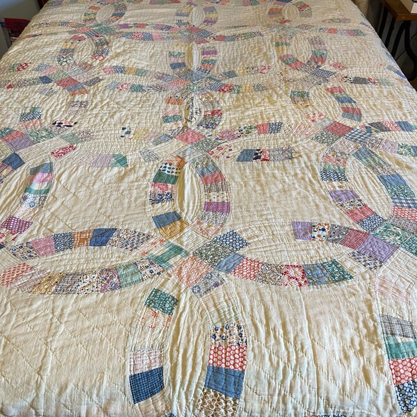 Wedding Ring Quilt Etsy