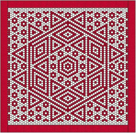 Design Your Own Two Color Hexagon Quilt Pattern