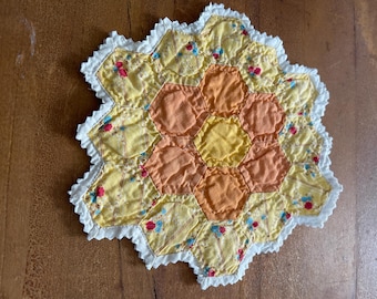Vintage Quilt Candle Matt