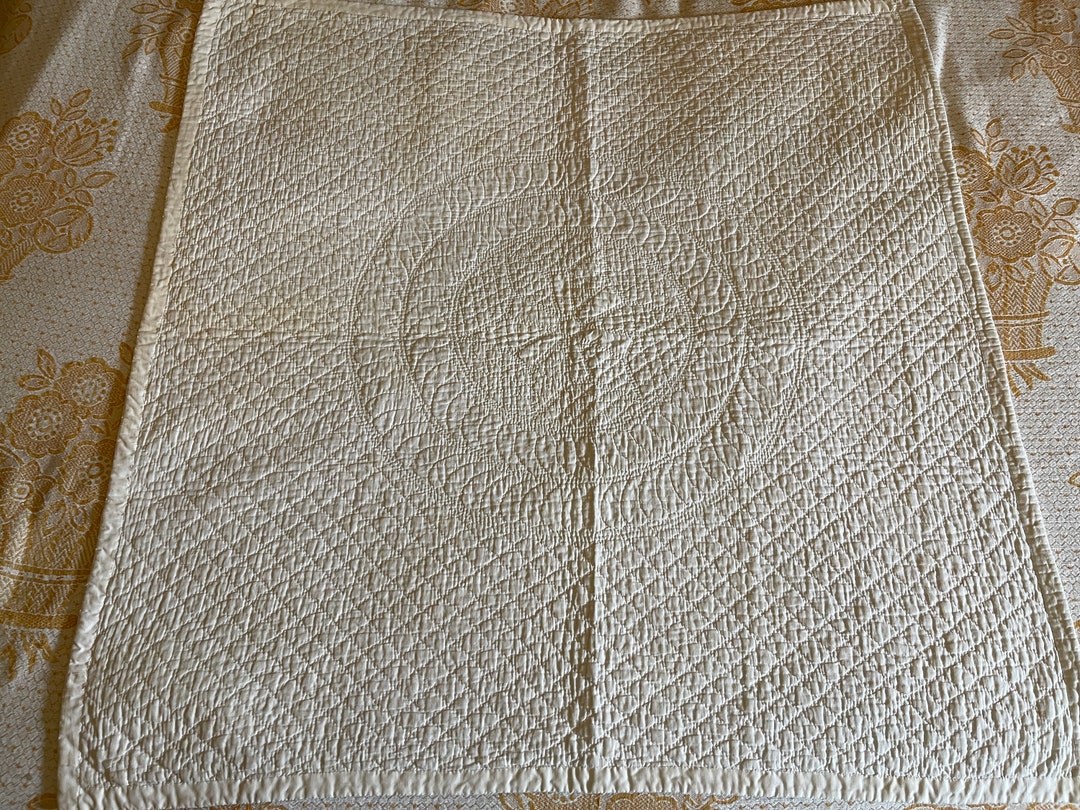 White on White Quilt Etsy