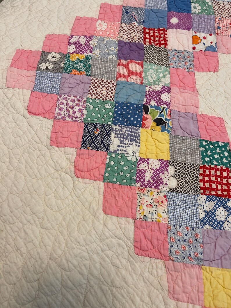 Pink Boston Commons Vintage Quilt - Etsy