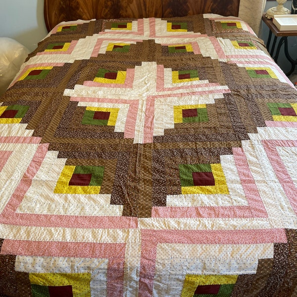 Log Cabin Barn Raising Quilt Pattern - Etsy