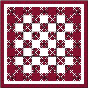 Double Irish Chain Digital Paper Piecing Pattern 10 inch block