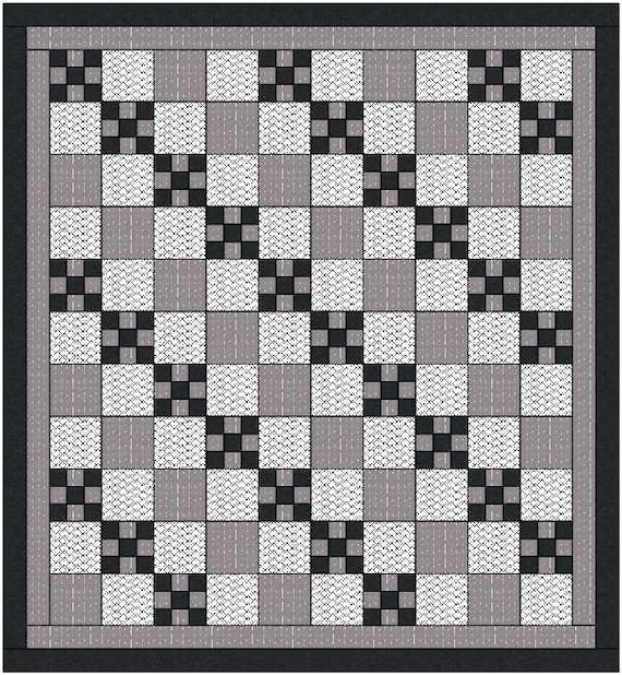 It's Never Black and White Digital Quilt Pattern