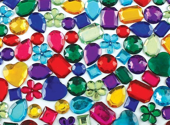 Bead//Beads Sewing Embellishments Mixed DRILLED Acrylic RHINESTONES 100g 600 Pcs