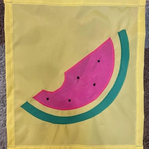 Watermelon Spring / Summer Seasonal Welcome Handmade Garden Flag