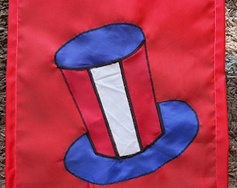Uncle Sam Hat United States of America Patriotic USA Garden Mini Flag
