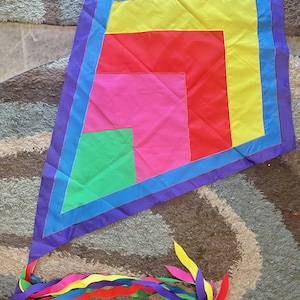 Kite Whimsical Welcome Large Handmade Decorative Fla