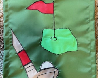 Golf / Golfer / Putting Green Garden Mini Flag
