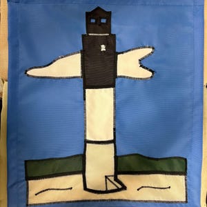 Oak Island Lighthouse Ocean / Beach / Seashore Garden Mini Flag
