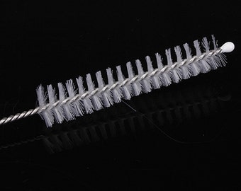 Stainless steel cleaning brush for drinking straws with 8 and 10 mm diameter
