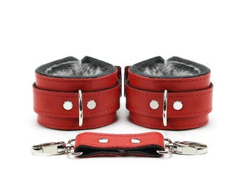 Bondage Handcuffs furry handcuffs for kink leather handcuffs oddo leather BDSM Leather Restraints Bondage 2'' Cuffs Bdsm Cuffs Berlin