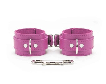 BDSM Leather Restraints | 2" Wrist or Ankle Cuffs | with Buckles | Atlas by Oddo Leather