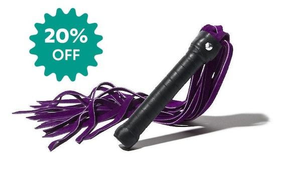 BDSM Leather & Suede Flogger | Bondage Whip | High-Quality Leather | Oddo Leather