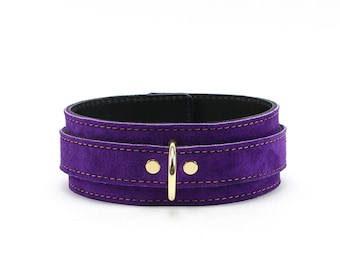 Skórzana obroża BDSM | Premium Bondage Choker | Regulowana skóra | Wiele kolorów | Athena od Oddo Leather