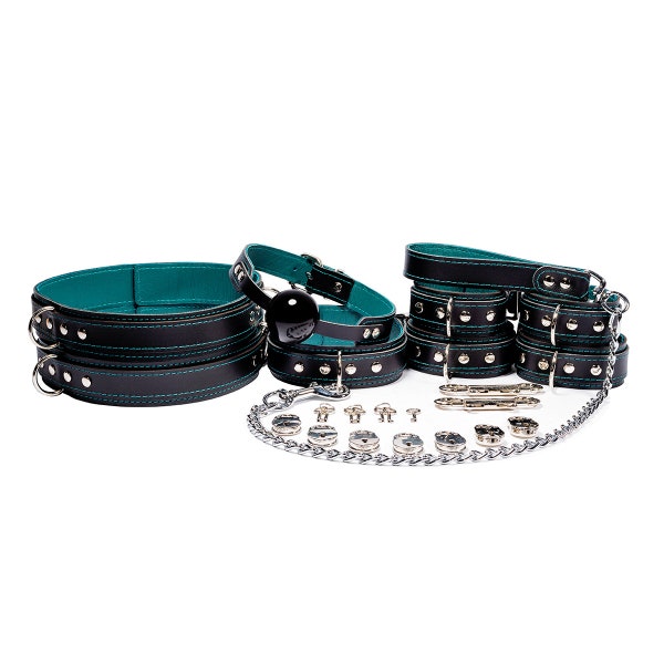 Ouch! 11-Piece Intermediate Bondage Kit Black main image 1
