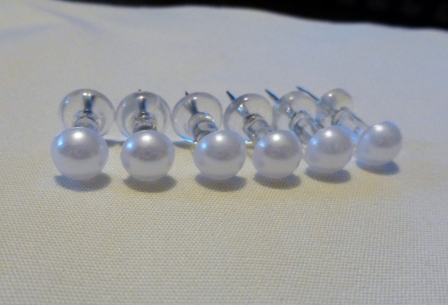 White Pearl Push Pins Etsy