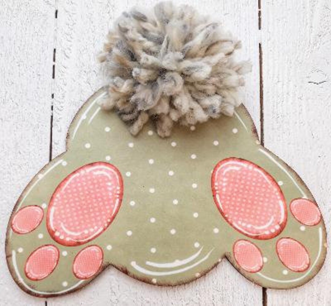 Easter Bunny Bottom ,rabbit Butt, Wreath Attachment, Interchangeable ...