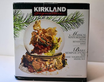 Vintage Kirkland Signature Musical Waterglobe with Revolving Base