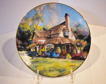 Vintage Marty Bell Periwinkle Tea Rooms Collector Plate 1234A