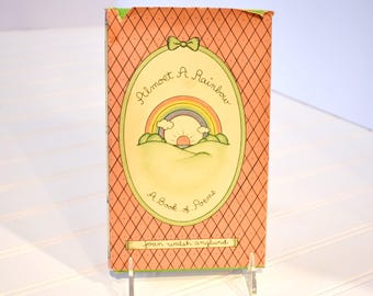 Vintage 1980 Joan Walsh Anglund ~ First Edition - Almost A Rainbow ~ Hardcover Book w Dust Jacket