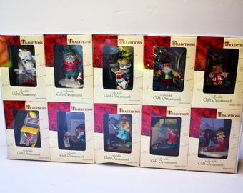 Vintage Traditions Collectable Gift Ornaments, Box of 10, Never Opened Sealed Box