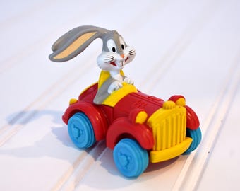 Vintage Bugs Bunny Extending Car Looney Tunes 1993