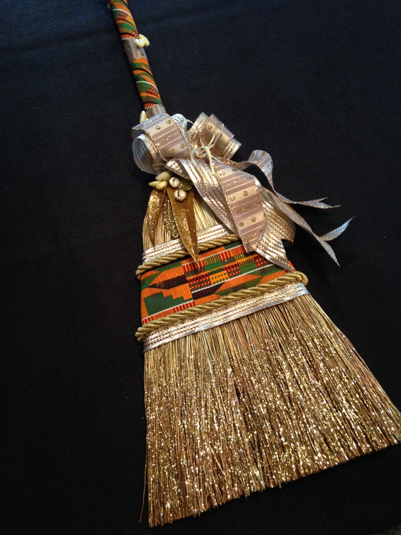 Royal African Kente Wedding Broom Etsy