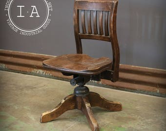 antique swivel chair etsy