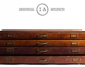 Antique Wooden Hamilton Flat File