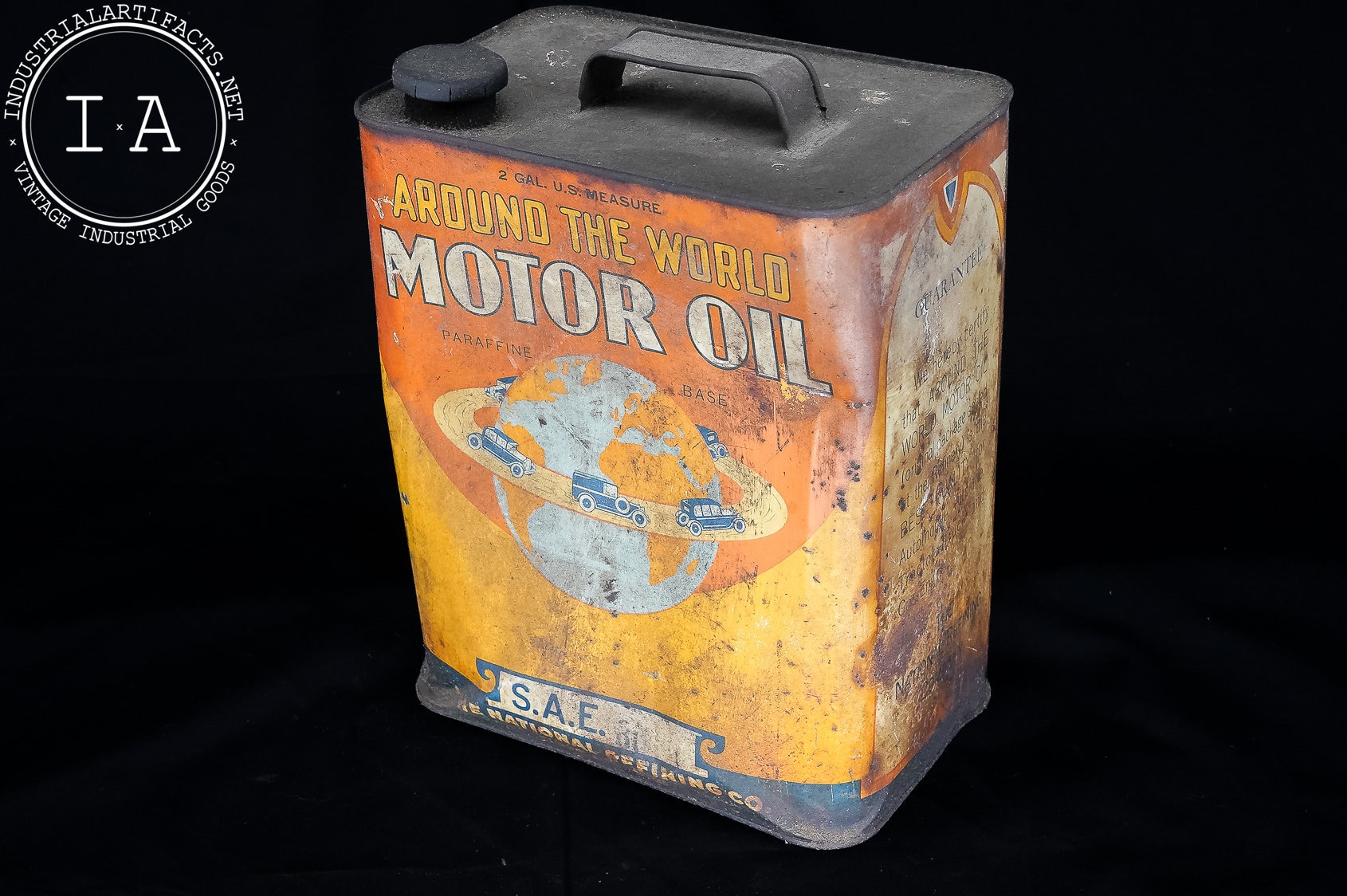 Vintage Two Gallon Around the World Motor Oil Can - Etsy