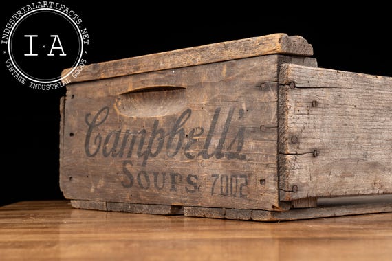 Antique Wooden Campbell's Soup Crate - Etsy